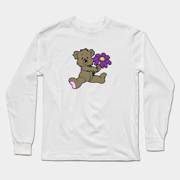 Teddy Bear Long Sleeve T-Shirt by MonarchGraphics
